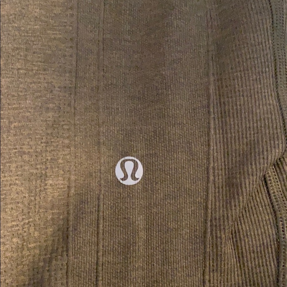 Lululemon Q5 Compression Leggings Olive Green Sz 4 - Picture 6 of 14
